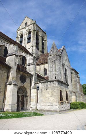 Church in the small village of Auvers Sur Oise in France, Europe