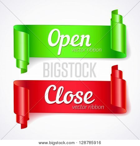 Set of banners with inscriptions 