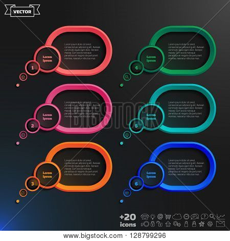 Vector Speech Bubble Infographic Elements.