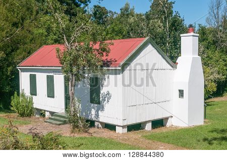 MILLWOOD SOUTH AFRICA - MARCH 4 2016: An original mining house at Mother Hollys Tea Garden used as accommodation for visitors