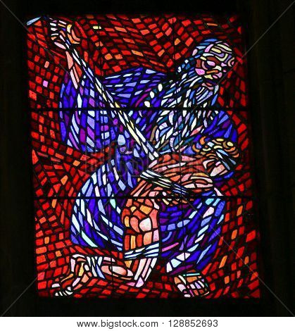 Stained Glass - Abraham And Isaac