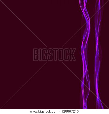 Abstract background with wavy ribbons  and space for your text