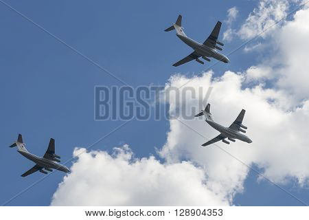 Group Of Ilyushin Il-76Md Cargo Airplanes