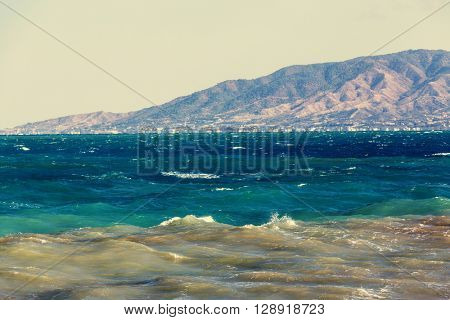 Beautiful sea shore in Cyprus