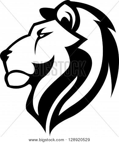 Lion Head illustration design .eps10 editable vector illustration design