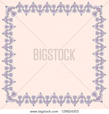 Stylization Framework. Illustration abstract framework. Template for Greeting Card.