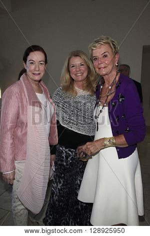 PALM SPRINGS - APR 27: Alba Francesca, Meg Thomas, Donna MacMillan at a cultivation event for The Actors Fund at a private residence on April 27, 2016 in Palm Springs, California