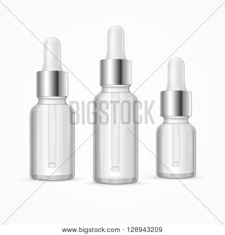 Essential Oil and Collagen Package Set. Vector illustration