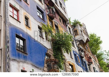Hundertwasser House In Vienna, Austria