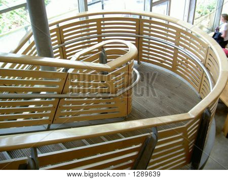 Escalier en pin caractéristique