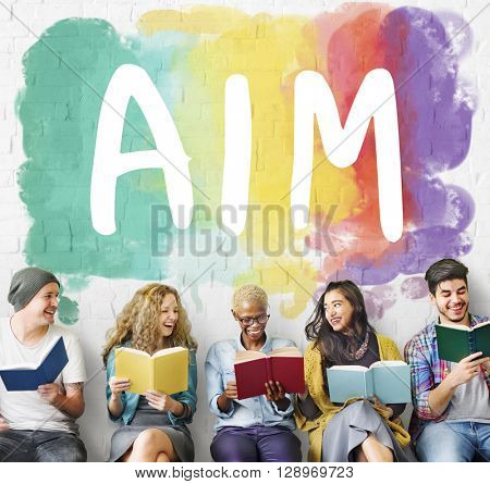 Ambition AIm Aspire Goals Motivation Aspirations Concept