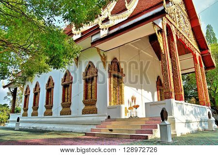 Temple of Buddhist is a beautiful in Chiangmai, Thailand.
