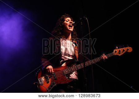 NEW YORK-MAY 6: Singer Kristen Henderson of Antigone Rising performs onstage at the Paramount on May 6, 2016 in Huntington, New York.