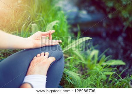 Young Woman Doing Yoga