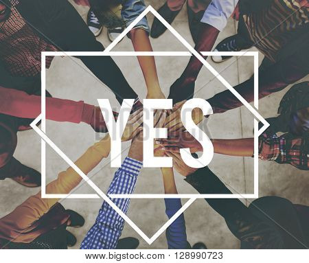Yes Answer Indeed Positive Reply Absolutely Concept