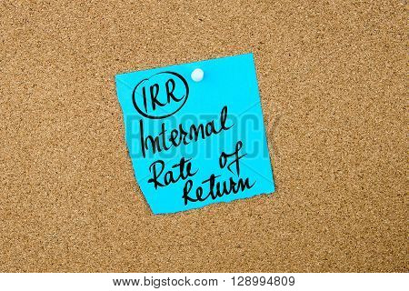Business Acronym Irr Internal Rate Of Return