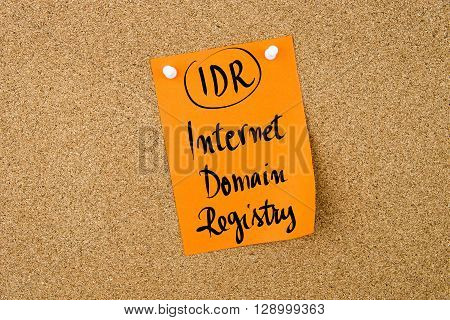 Business Acronym Idr Internet Domain Registry