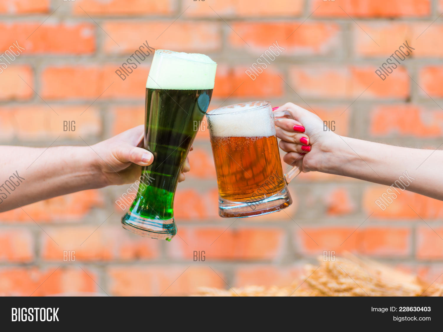 Mug Green Irish Beer Image & Photo (Free Trial) | Bigstock