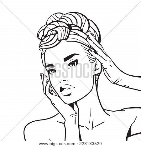 Beautiful Woman Face Vector & Photo (Free Trial) | Bigstock