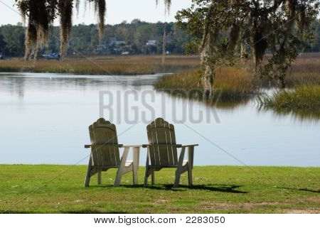 Chairs On Marsh