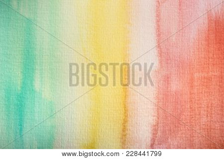 Abstract Hand Painted Watercolor Background, Multicolor Background