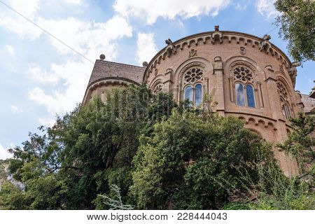 Monastery Of Santa Maria De Montserrat Facade.