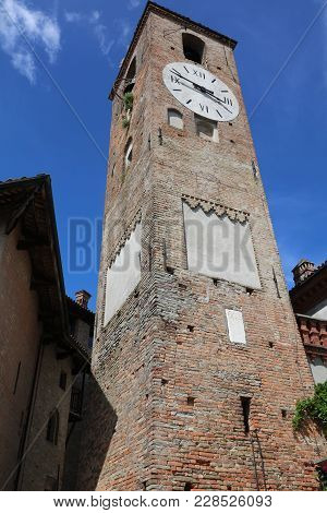 Village Of Neive In Piedmont. Northern Italy