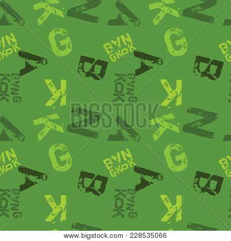 Bangkok Creative Pattern. Digital Design For Print, Fabric, Fashion Or Presentation.