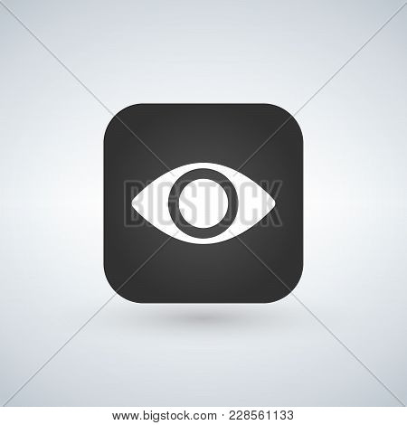 Vector Eye App Icon Design, Vector Illustration Isolated On White