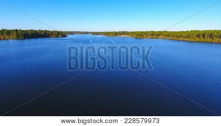 Aerial Photo Of Big Creek Lake In Semmes, Alabama