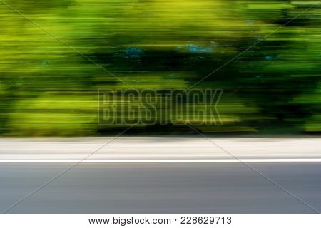 Photo Of Blurred Green Plants, Beautiful Motion Background