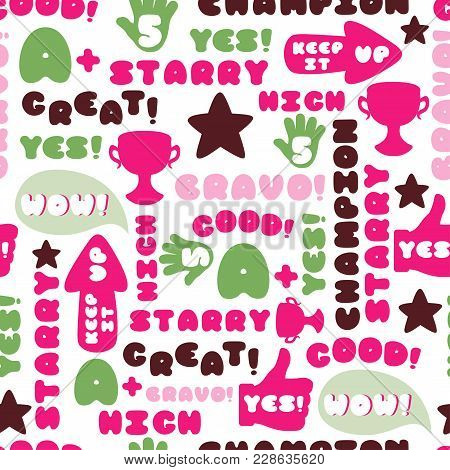 cute encouragement vector photo
