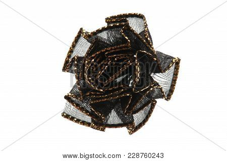 Fabric Bow For Clothes Isolated On White