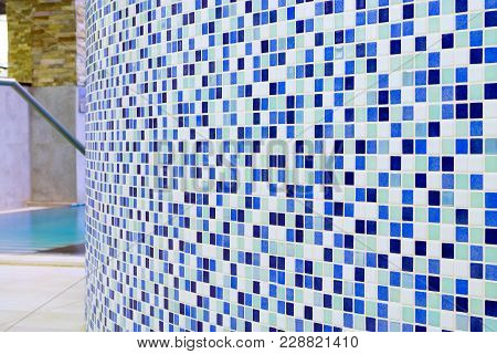 Checkered Tile Pattern. Detail For Bath And Pool