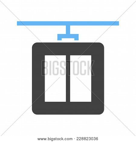 Cable, Car, Tansport Icon  Image. Can Also Be Used For Transport, Transportation And Travel. Suitabl