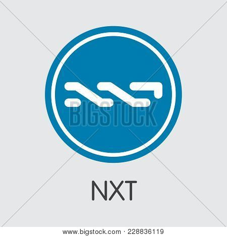Nxt: Blockchain Illustration. Blockchain, Block Distribution Nxt Transaction Icon