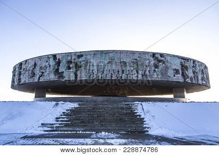 Mausoleum In Majdanek Concentration Camp In Lublin, Poland