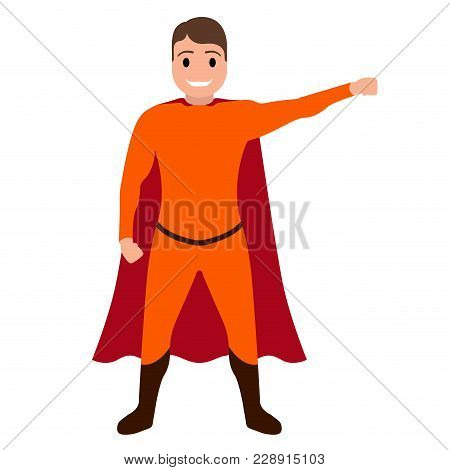 Isolated Superdad Cartoon Character. Vector Illustration Design