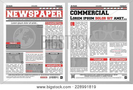 design daily vector photo free trial bigstock newspaper template pages