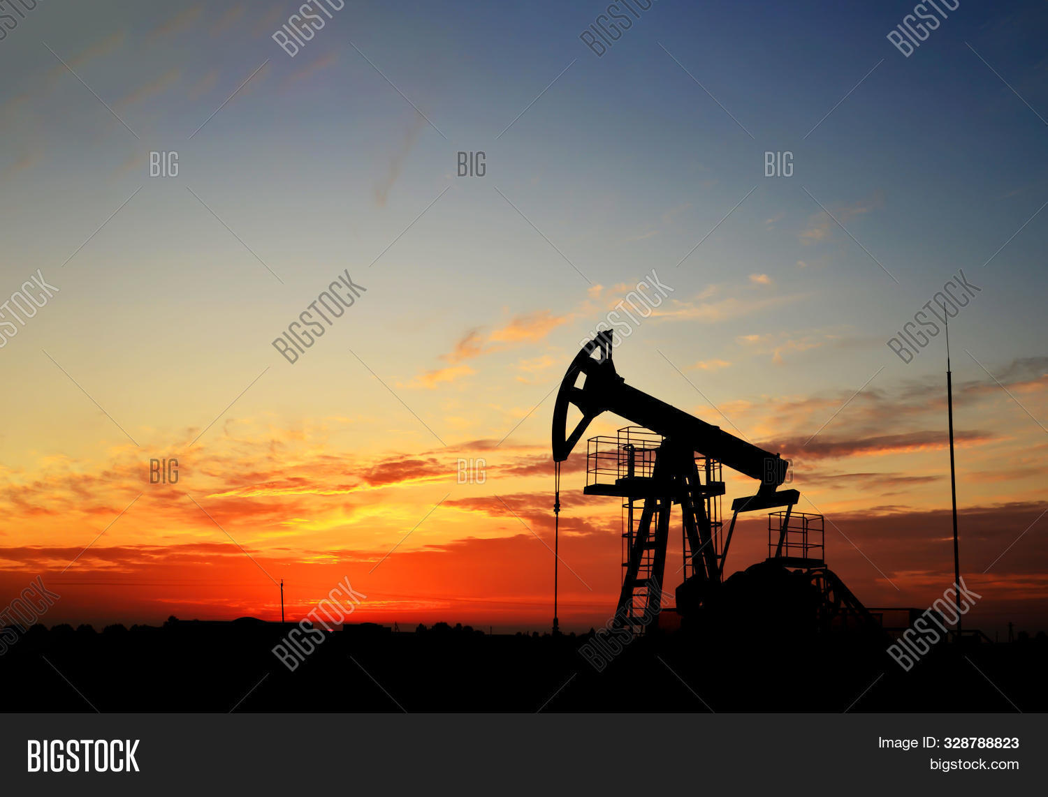 Oil Drilling Derricks Image & Photo (Free Trial) Bigstock
