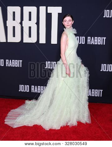 LOS ANGELES - OCT 15:  Thomasin McKenzie at the 