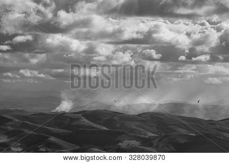 Divine Light Shining Over The Vast Mountainous Fields Of The Dazzling Ibitipoca State Park, Minas Ge