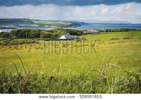 A Over The Beautiful Causeway In Ireland