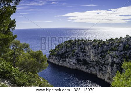 French Fjords, Calanques National Park, Calanque Den Vau Bay, Cassis, Azure Coast Of Provence