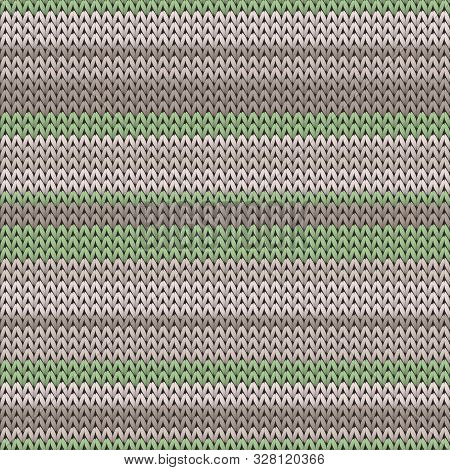 Woven Horizontal Stripes Christmas Knit Geometric Seamless Pattern. Blanket Knitting Pattern Imitati