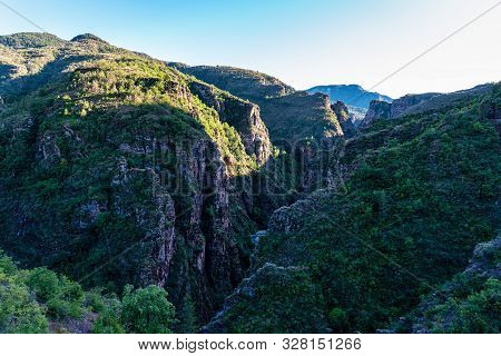 Gorges De Daluis Or Chocolate Canyon In Provence-alpes, France.