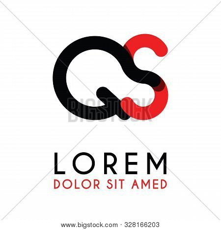 Initial Letter Qs With Red Black And Has Rounded Corners