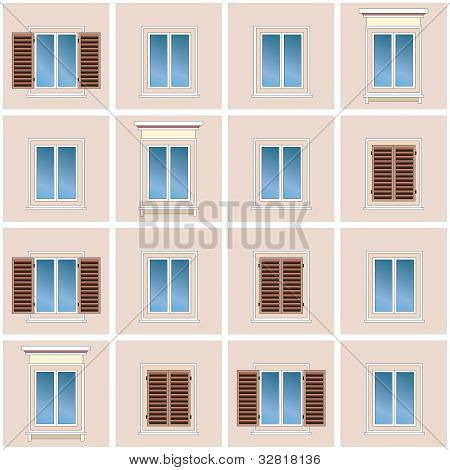 Saumattoman tausta Classic rakennuksen julkisivu