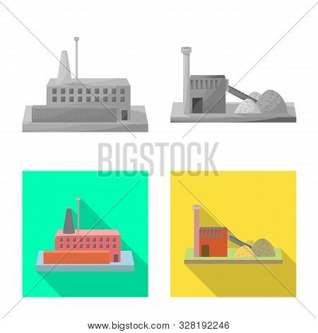 Vector Design Of Source And Environment Symbol. Set Of Source And Bio Stock Vector Illustration.