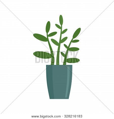 Gardenia Plant Icon. Flat Illustration Of Gardenia Plant Vector Icon For Web Design